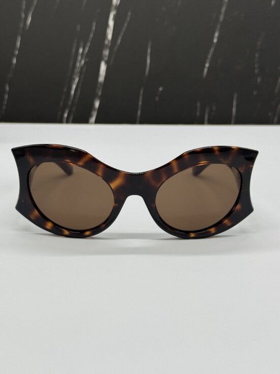 NEW BALENCIAGA BB0256S 002 BROWN BUTTERFLY WOMEN SUNGLASSES BALENCIAGA EYEWEAR